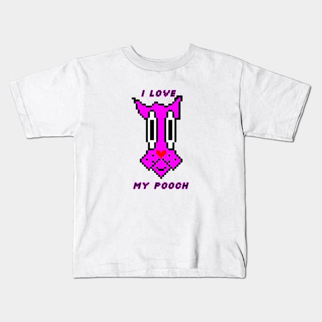 I Love My Pooch Kids T-Shirt by TeachUrb